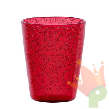 BICCHIERE MEMENTO ROSSO H.10 CM METACRILATO