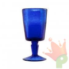 BICCHIERE CALICE MEMENTO BLU PROFONDO H.15,5 CM METACRILATO