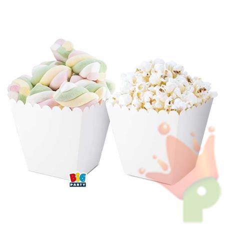 SCATOLE SWEETY BOX BIANCHE 6,5X8X6,5 CM 6 PZ