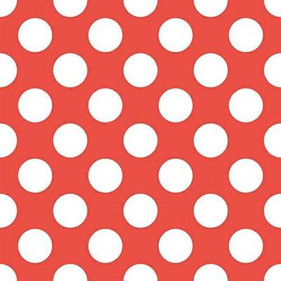 TOVAGLIOLI 3V 33X33 BIG DOTS RED 20PZ