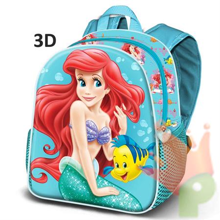 ZAINO ASILO LA SIRENETTA PRINCIPESSE DISNEY 31X26X11 CM