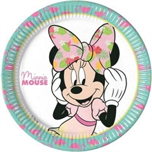 PIATTO 23CM MINNIE TROPICAL 8PZ