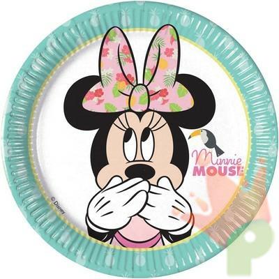 PIATTO 20CM MINNIE TROPICAL 8PZ