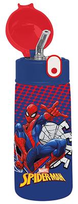BORRACCIA TERMICA CON CANNUCCIA SPIDERMAN 460 ML