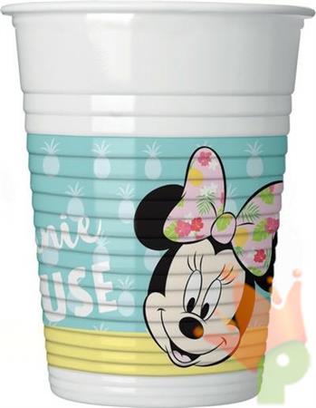 BICCHIERE 200CC MINNIE TROPICAL 8PZ