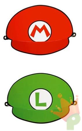 CAPPELLI IN CARTA SUPER MARIO 8PZ