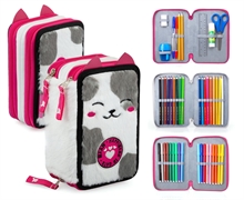 ASTUCCIO 3ZIP CAT PELUCHE