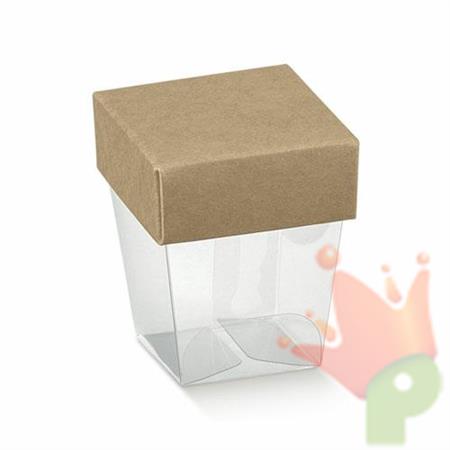 BICCHIERINO CON COPERCHIO 33X33X50 AVANA 10PZ