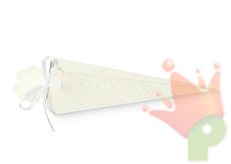 SCATOLA CONO 155X40X40MM HARMONY BIANCO 10PZ