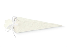 SCATOLA CONO 155X40X40MM HARMONY BIANCO 10PZ
