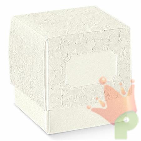 SCATOLINA 50X50X50 MM HARMONY BIANCO 10PZ