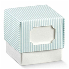 SCATOLINA FLEUR 50X50X50 MILLE RIGHE AZZURRO 10PZ