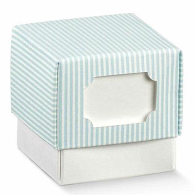 SCATOLINA FLEUR 50X50X50 MILLE RIGHE AZZURRO 10PZ