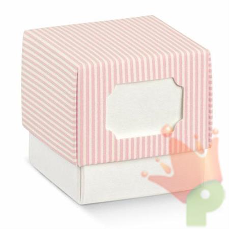 SCATOLINA FLEUR MILLERIGHE ROSA 50X50X50 MM 10PZ