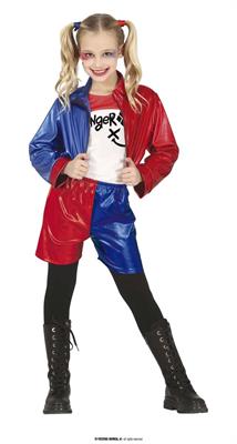 COSTUME HARLEY QUINN BAMBINA TG. 10-12 ANNI
