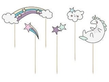 CAKE TOPPER UNICORNO 13-23,5CM 5PZ