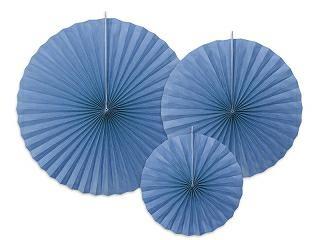 ROSONI DECORATIVI BLU 40/32/23CM 3pz
