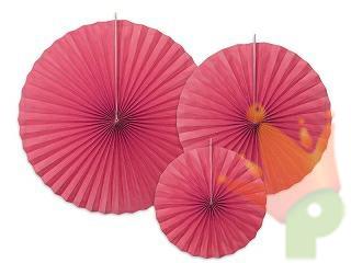 ROSONI DECORATIVI FUCSIA 40/32/23CM 3pz
