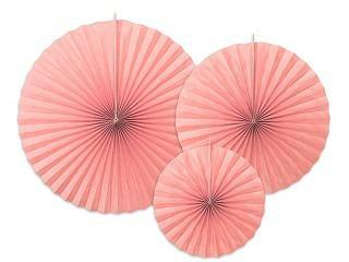 ROSONI DECORATIVI ROSA ANTICO 40/32/23CM 3pz