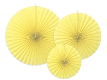 ROSONI DECORATIVI GIALLO LIMONE 40/32/23CM 3pz