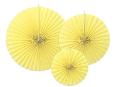 ROSONI DECORATIVI GIALLO LIMONE 40/32/23CM 3pz