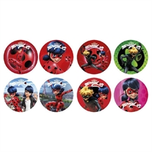 DISCHETTI IN ZUCCHERO PER CUPCAKES D. 3,4CM LADYBUG 16PZ