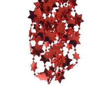 GHIRLANDA STELLE ROSSO 270CM