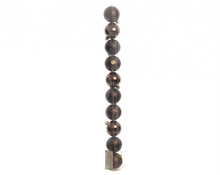 PALLINE DI NATALE MARRONE 6 CM CONFEZIONE 10 PZ