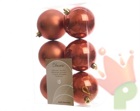 PALLE PER ALBERO RAME 6 PZ 8 CM