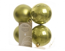 PALLINA PER ALBERO 4 PZ VERDE dia10cm