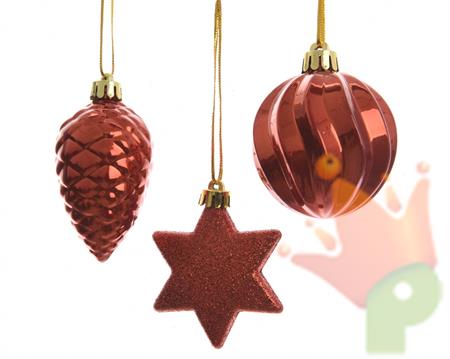 DECORAZIONE PENDENTE RAME 3 ASS