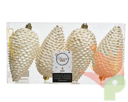 PENDENTE NATALIZIO PIGNA ORO E BIANCO 4 PZ
