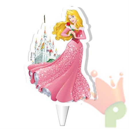 CANDELINA PRINCIPESSA AURORA 2D 8CM