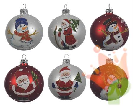 PALLINA DI NATALE DECORAZIONE ASSORTITA 8 CM