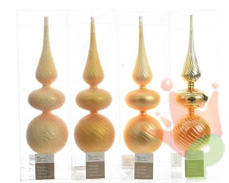 PUNTALE PER ALBERO DI NATALE ORO 4 MODELLI ASSORTITI