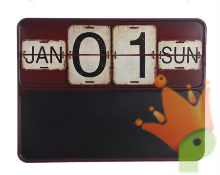 CALENDARIO IN LATTA  2.5x52x40cm