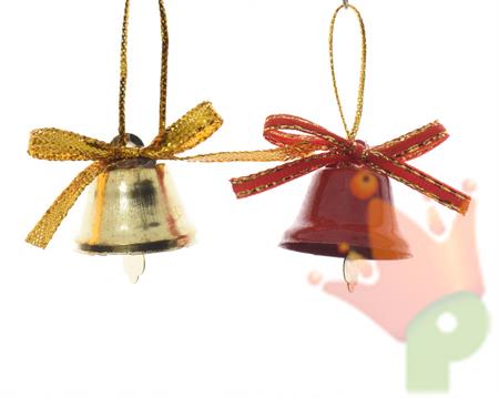 PENDENTI CAMPANELLINE ORO 12 PZ 2,5 CM