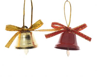 PENDENTI CAMPANELLINE ORO 12 PZ 2,5 CM