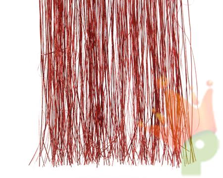 GHIRLANDA 100x25cm ROSSA METAL