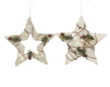 DECORAZIONE PENDENTE SRELLA DECORATA  dia15cm
