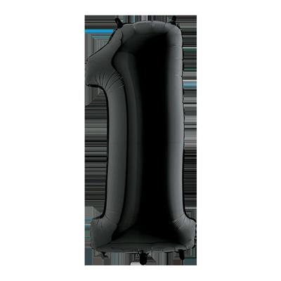 NUMERO 1 MAXI NERO 102CM 5PZ