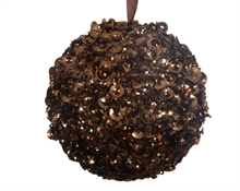 PALLINA DIA.8 GLITTER MARRONE