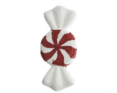 DECORAZIONE PENDENTE CARAMELLA BICOLOR 3x20x9cm