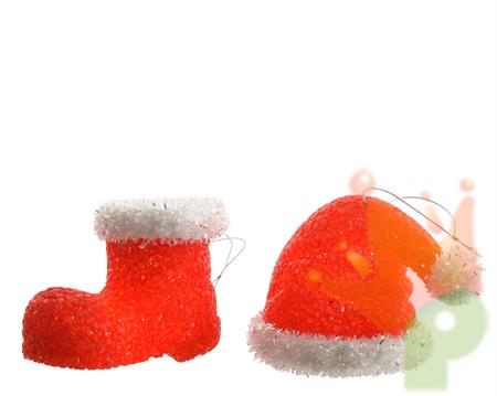 LED Santa  2ass in bo red 14.8x10.3x9cm