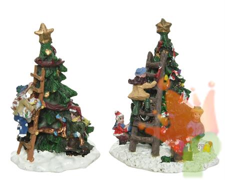 DEORAZIONE PER VILLAGGIO 6.5x6.5x9cm 7.5x8x10cm