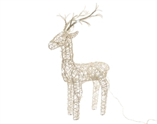 RENNA LUMINOSA LED wicker deer outdoor cool white 26x23x60cm-48L