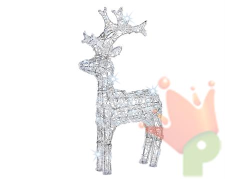 RENNA LUMINOSA LED acrylic reindeer outdoor cool white 90cm-80L