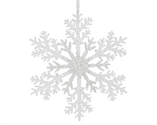 DECORAZIONE SAGOMA NEVE TRASPARENTE dia21cm