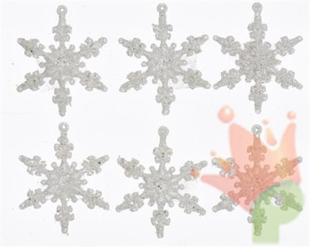 PENDENTE NATALIZIO FIOCCO DI NEVE 4.5 CM