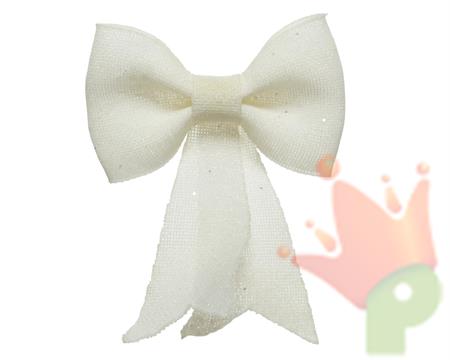 FIOCCO BIANCO GLITTERATO 32x42 cm